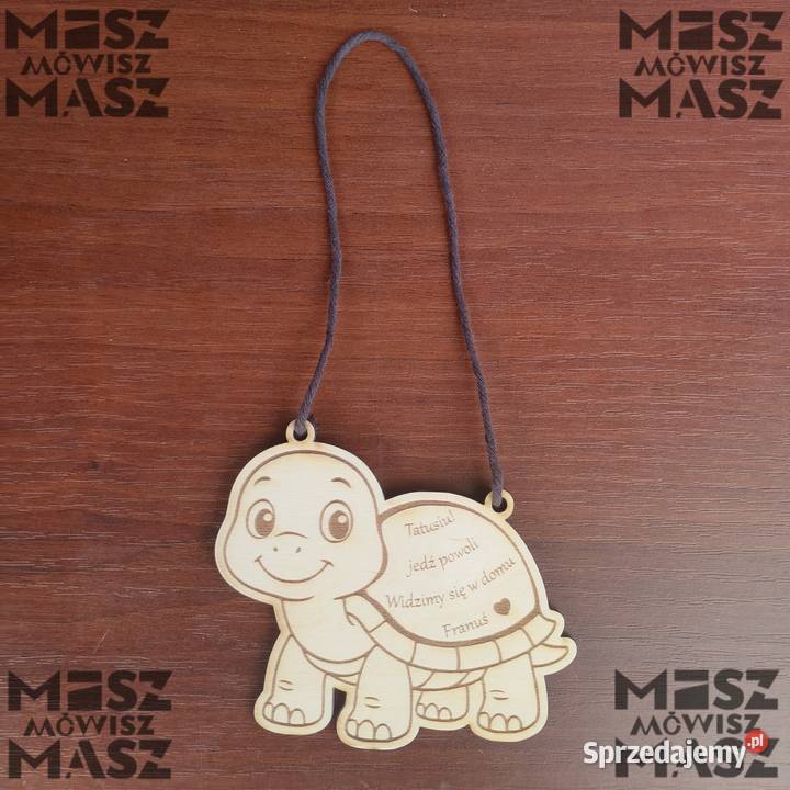 Zawieszka żółwik na lusterko auta Tatusiu Racot