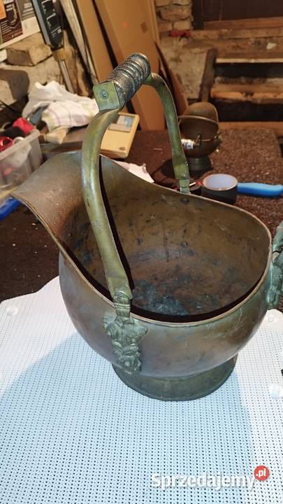 Donica węglarkaozdoba mosiądz Słubice