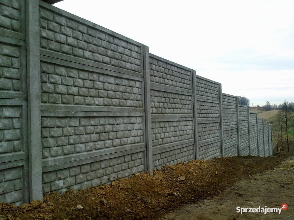 Ogrodzenia betonowe nowoczesne wzory płot Kamień sprzedam