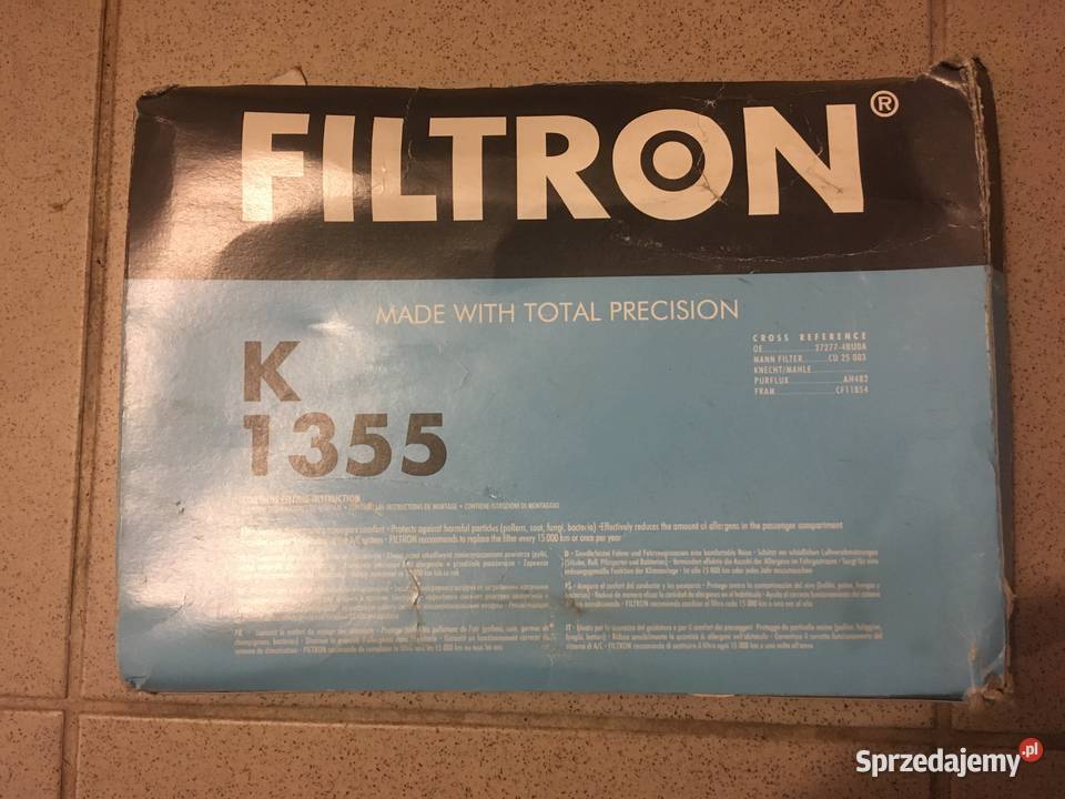 Filtr kabinowy FILTRON K1355 Wrocław sprzedam