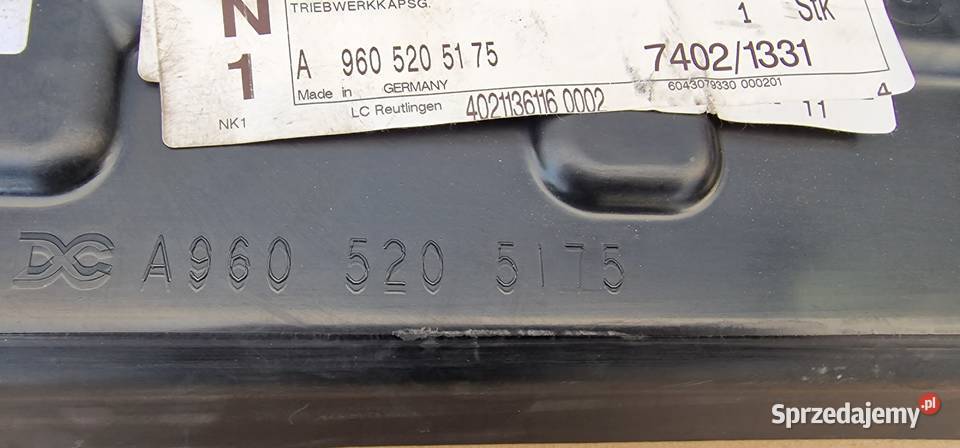 MERCEDES ACTROS MP4 OSŁONA EKOLOGIA A9605205175 Bieleń