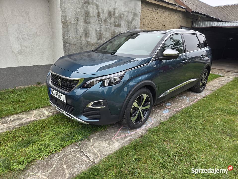 Peugeot 5008 GTLine 20 BlueHDi 177 2018 7 osób przyciemniane szyby mazowieckie Warszawa