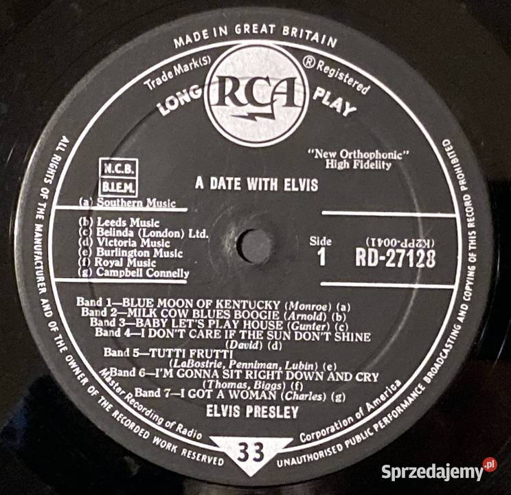 Elvis Presley A Date With Elvis