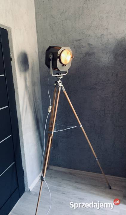 Lampa teatralna Vintage loft PRL Poznań