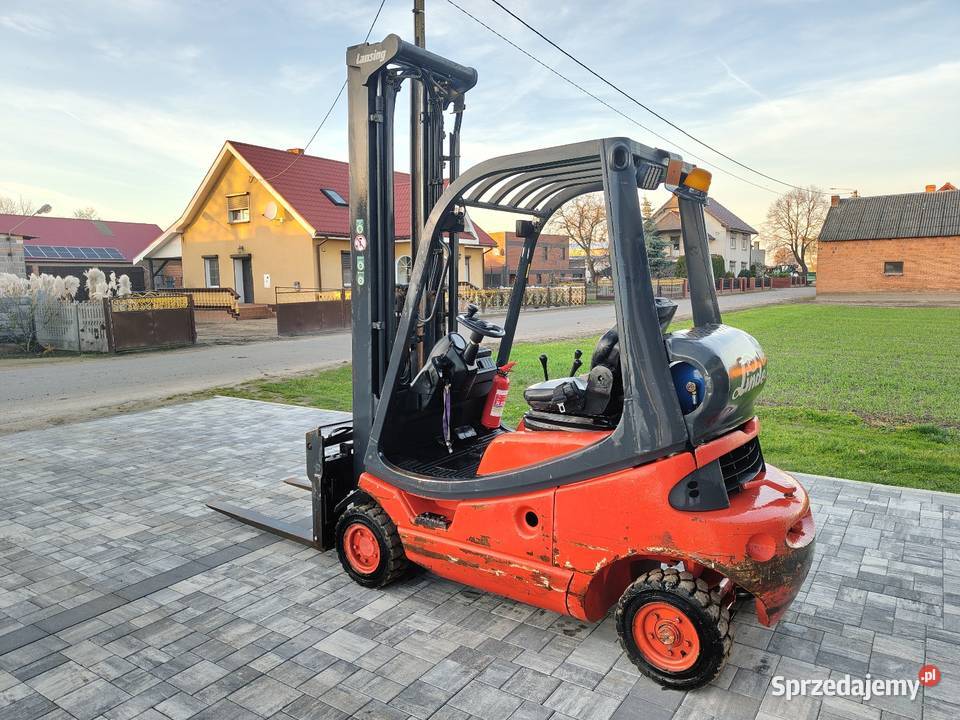 Wózek widłowy Linde H20T regulowane widły Łęg