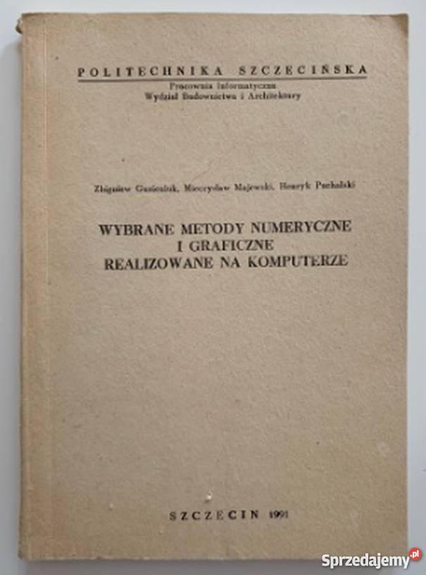 WYBRANE METODY NUMERYCZNE I GRAFICZNE Katowice sprzedam