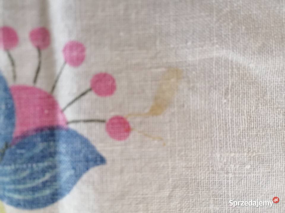 Ściereczka kuchenna serwetka z PRL lniana Łódź
