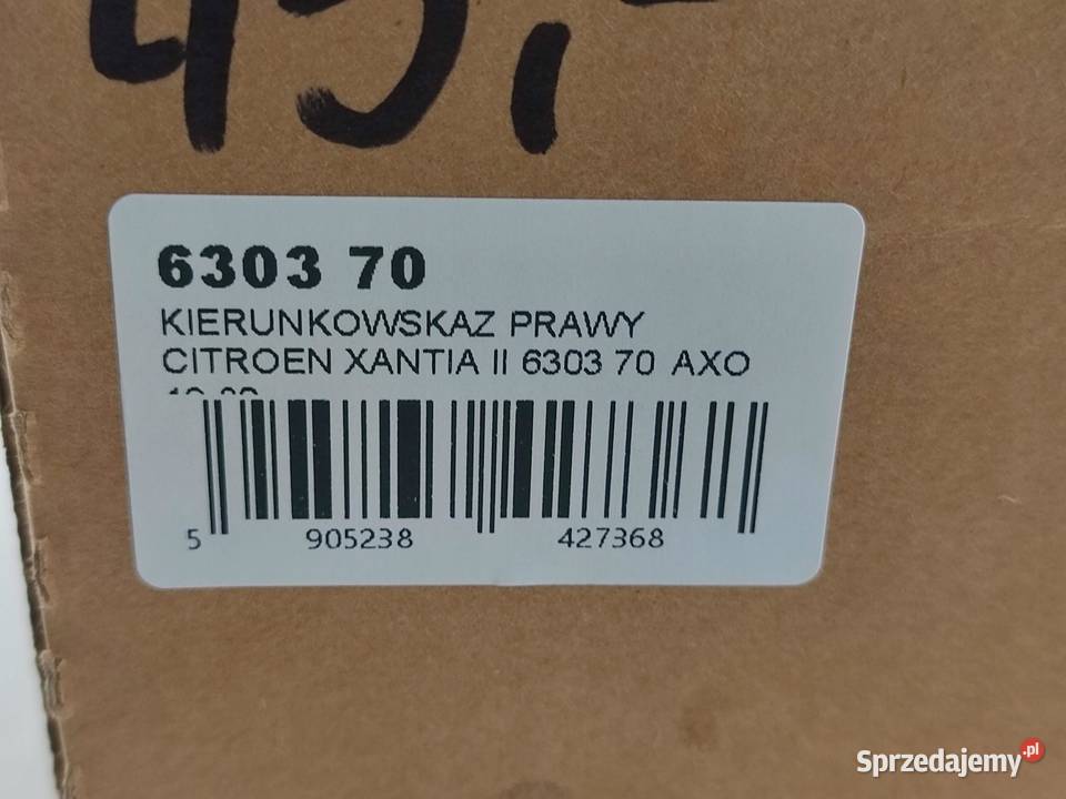 KIERUNKOWSKAZ PRAWY CITROEN XANTIA X1 X2 osobowe