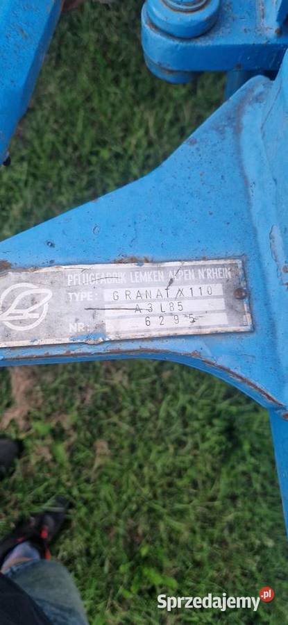 Pług Lemken 4 skibowy Lemken Pługi wielkopolskie Trzcianka
