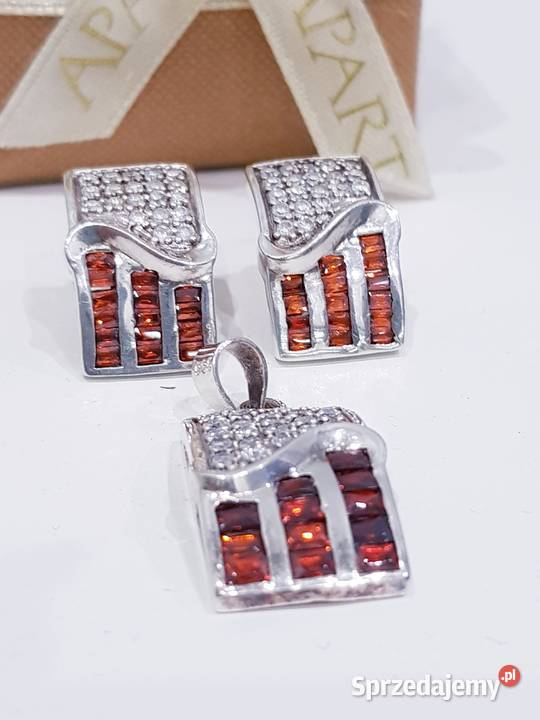 Zestaw srebrnej biżuterii ślubnej Apart śląskie Dąbrowa Górnicza