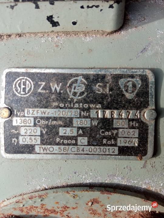 Silniki do maszyn urządzeń sprawne całość 520