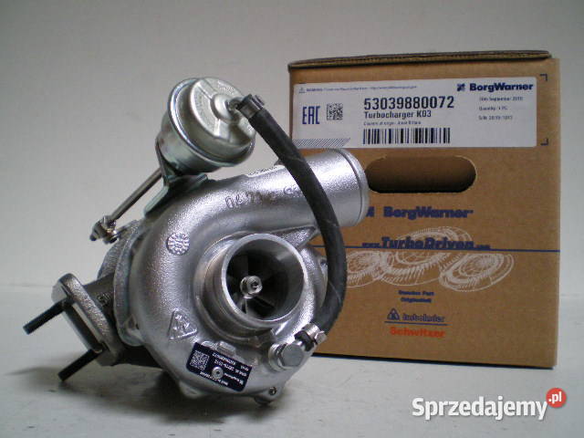 Nowa Turbosprężarka BorgWarner KKK 53039880072 Siedlce