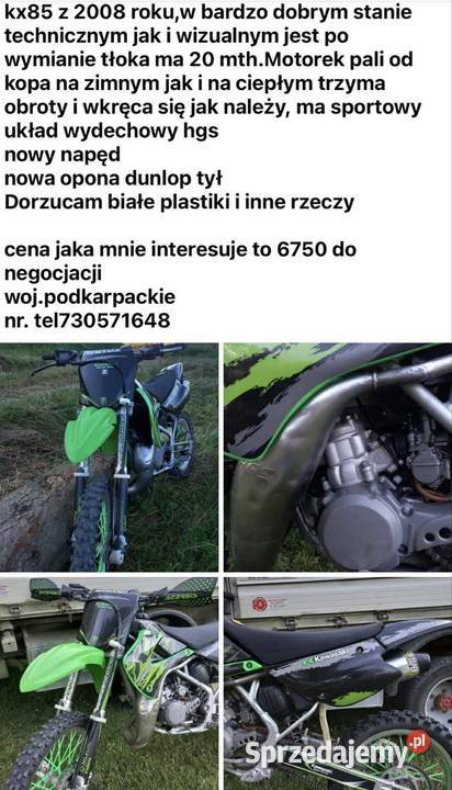 Kawasaki Kx 85 Nowy Żmigród