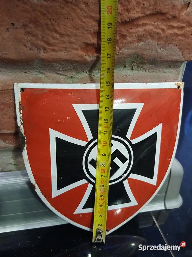 Niemiecki Krzyzszyld emaliowany Niemcy