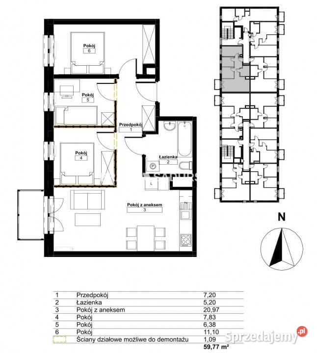 Mieszkanie Kraków Osiedle Złocień 5977m2 4