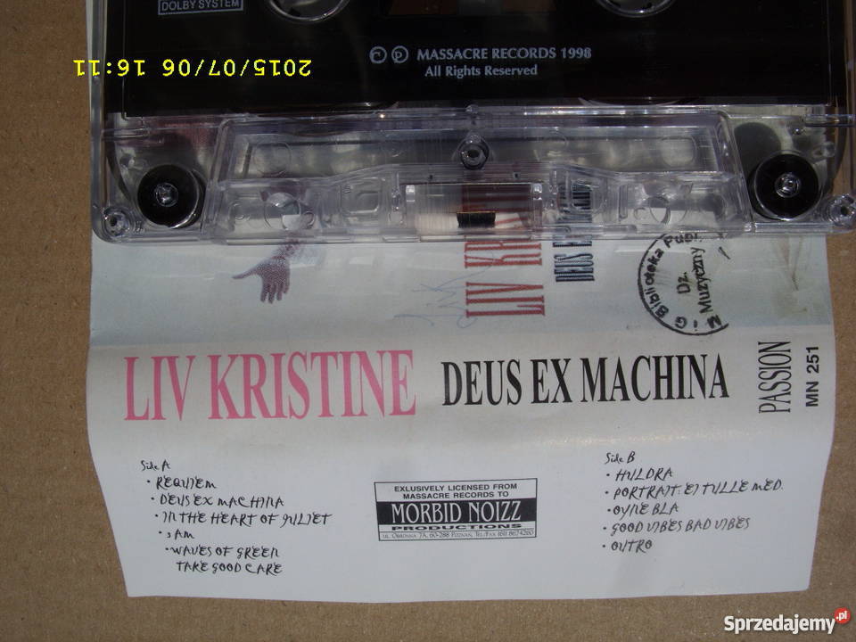 ROCK kaseta LIV KRISTINEDEUX EX MACHINA Wołów