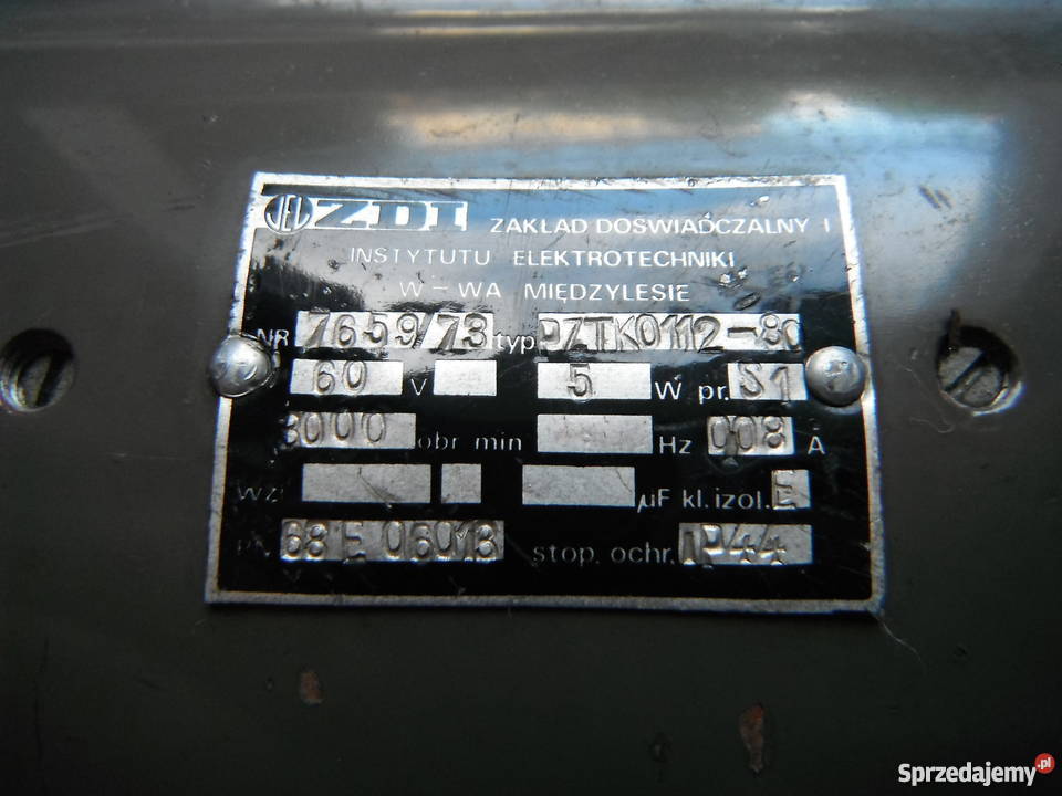 PZTKO11280 Prądnica tachometryczna 60V 5W Chlewiska