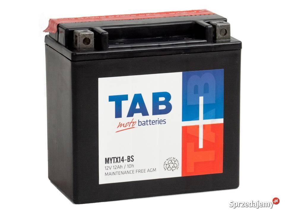 Akumulator motocyklowy TAB YTX14BS MYTX14BS 12V Toruń