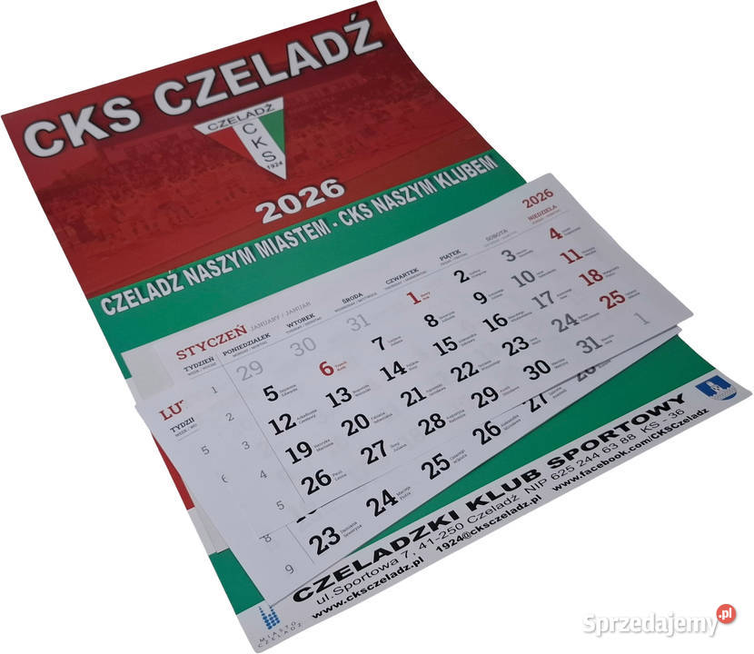 Kalendarz 2026 Czeladzki Klub Sportowy CKS Czeladź