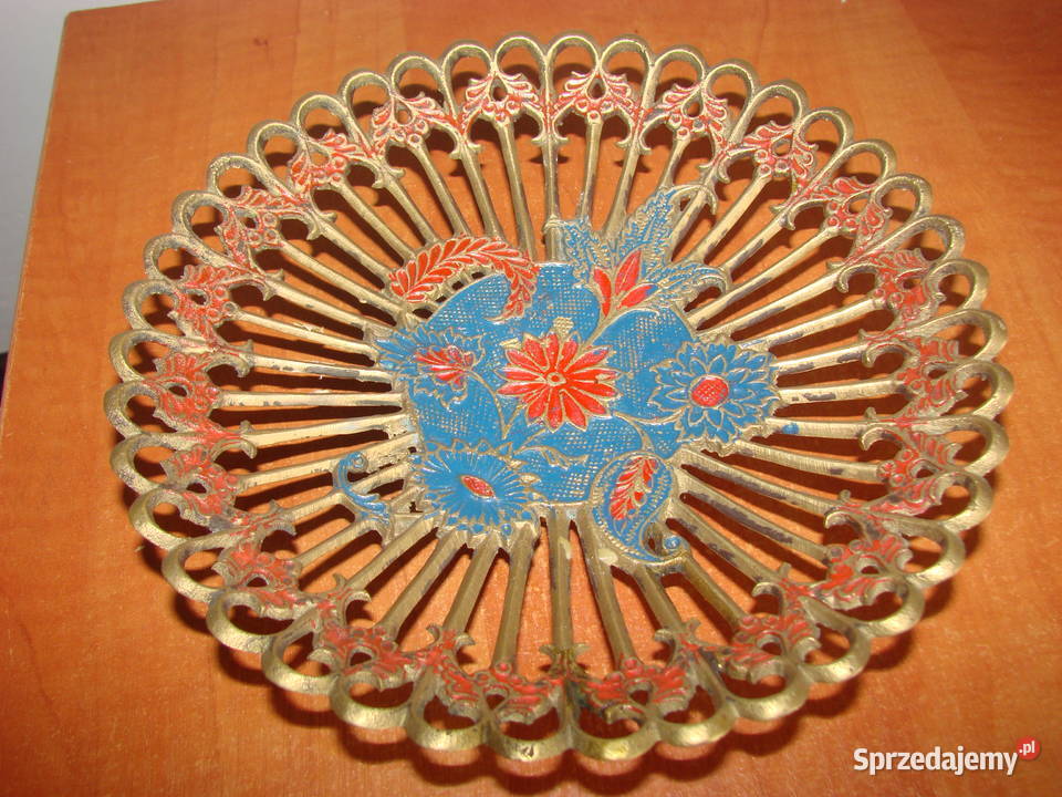 mosiężna indyjska paterka ażurowa