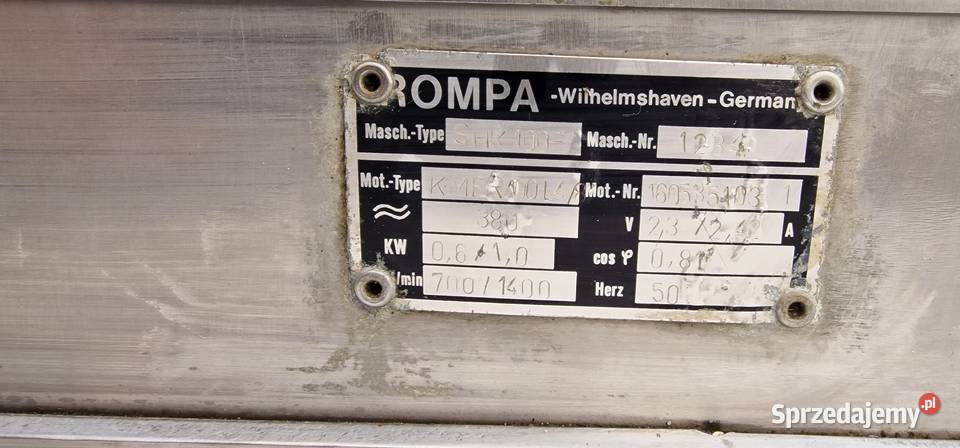 Mieszałka do mięsa i cista ROMPA 100l Poznań