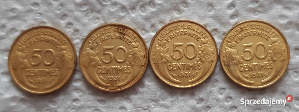 50 centimes Francja 1931r Tarnów