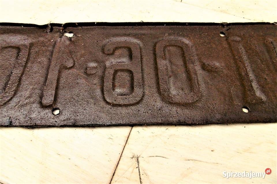 tablica rejestracyjna HI0610 rejestracja