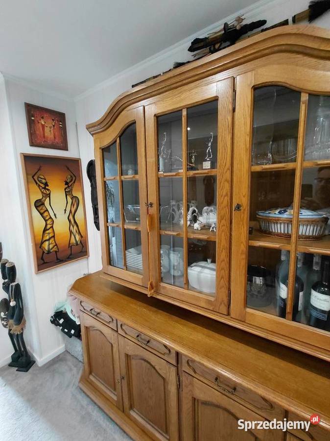 Duży kredens dębowy Kredensy i witryny Kaletnik