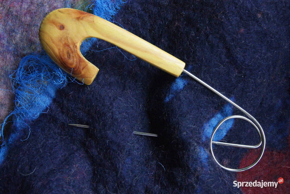 Brosza agrafka drewno rękodzieło sprzedam