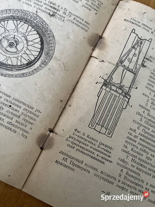 M72N instrukcja oryginał 1957r Pozostałe lubelskie