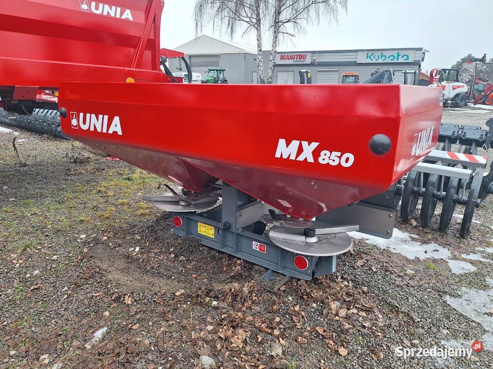 Rozsiewacz nawozów dwutarczowy Unia MX 850 Lipnik