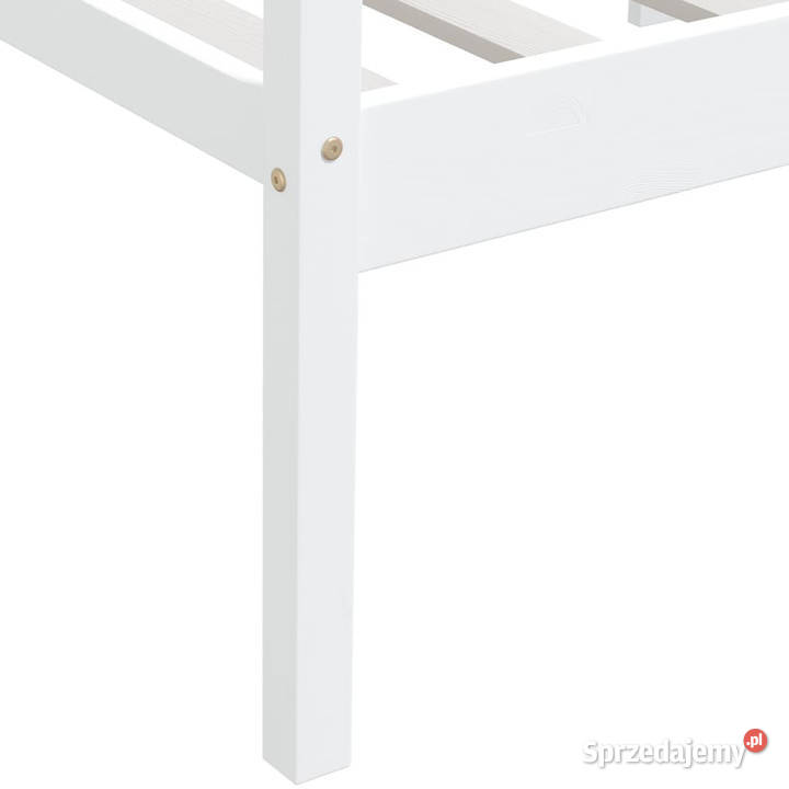 Rama łóżka biała lite drewno sosnowe 90 x 200 Warszawa
