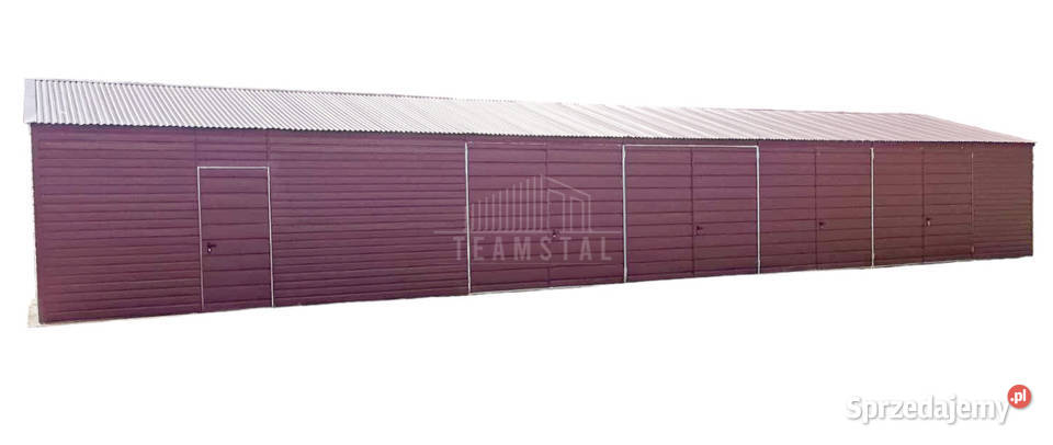 Hala Garaż Blaszany 20x6m 4x Brama Drzwi TS692 Gdańsk