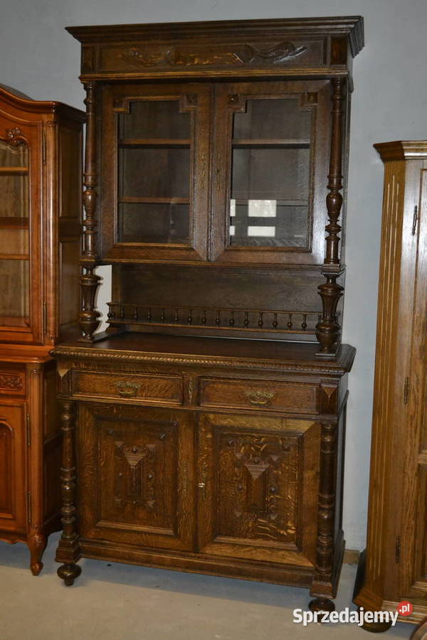 kredens neorenesansowy 1900 dąb Będzin