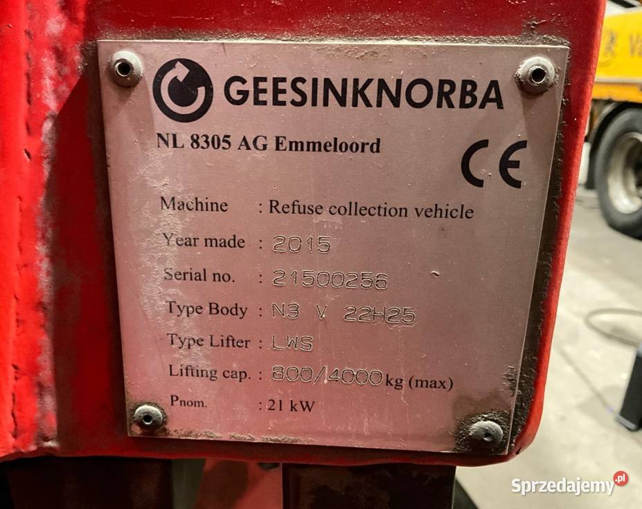 Smieciarka Geensik Norba Eur 6 Scania P450 bezwypadkowy Śmieciarki Warszawa