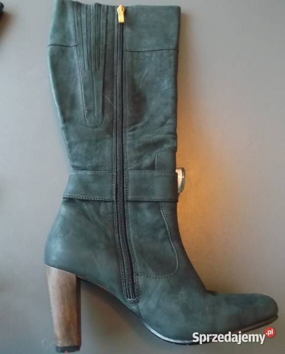 Kozaki LLOYD 39 55 skórzane zamszowe Zamek 25cm Rewal