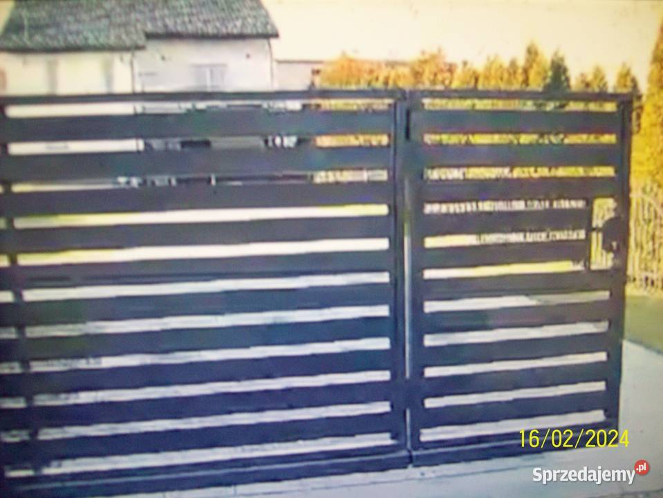 NOWOŚĆ Brama przesuwna ze zintegrowaną furtką ocynk Kęty
