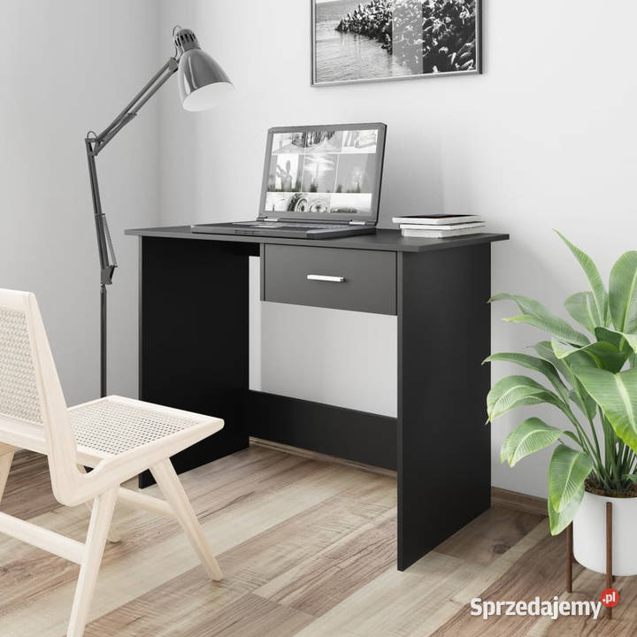 Biurko czarne 100x50x76 materiał drewnopochodny Warszawa