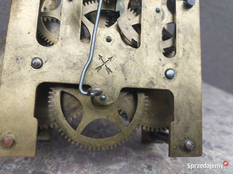 610 Mechanizm starego zegara ściennego HAU Tczew sprzedam
