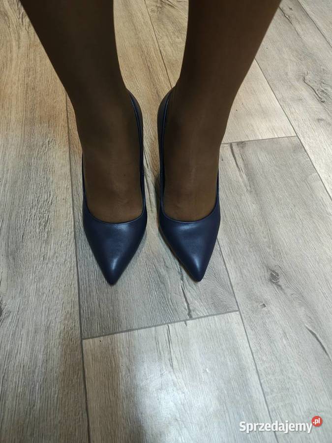 38 Granatowe czółenka szpilki wieczorowe NOWE małopolskie Kraków