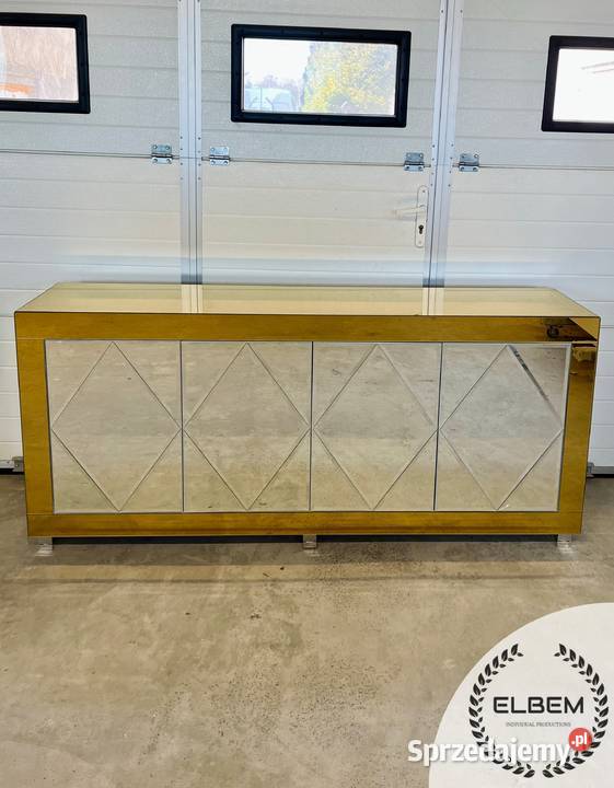 Złota lustrzana komoda Glamour mazowieckie Warszawa