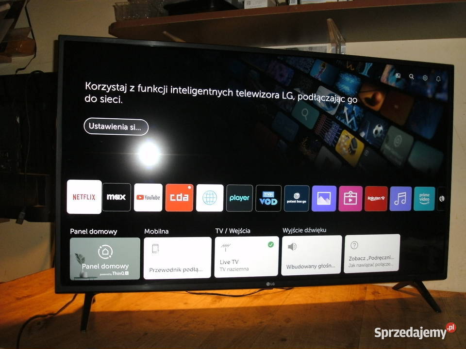 LG 43 Smart TV 4K ActiveHDR WebOS Bluetooth LG zachodniopomorskie