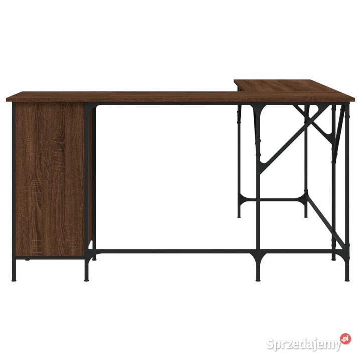 Biurko brązowy dąb 141x141x75 materiał