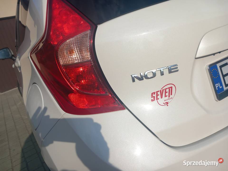 Nissan note biała perła kamery 360 Zarejestrowany w Polsce łódzkie Ocin