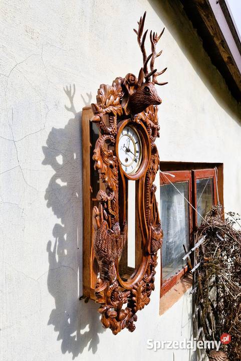 Zegar w stylu myśliwski wiszący łódzkie