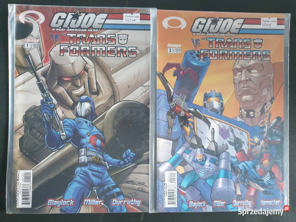 GIJoe vs Transformers zestaw 7 komiksów DDP Gdynia