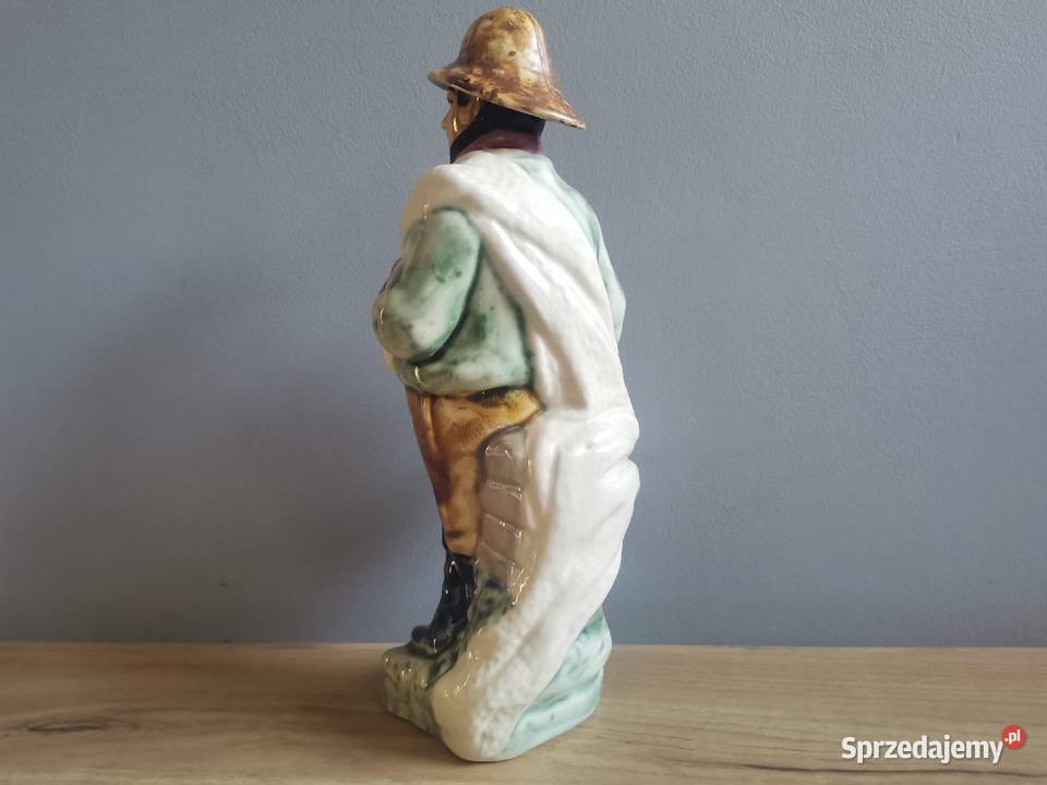 Stara figurka karafka Rybak porcelana Zagórski i Siemianowice Śląskie