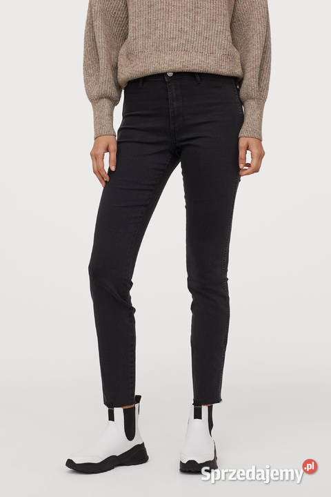 Spodnie jeansy HM 36 czarne dżinsy 3XL skinny sprzedam