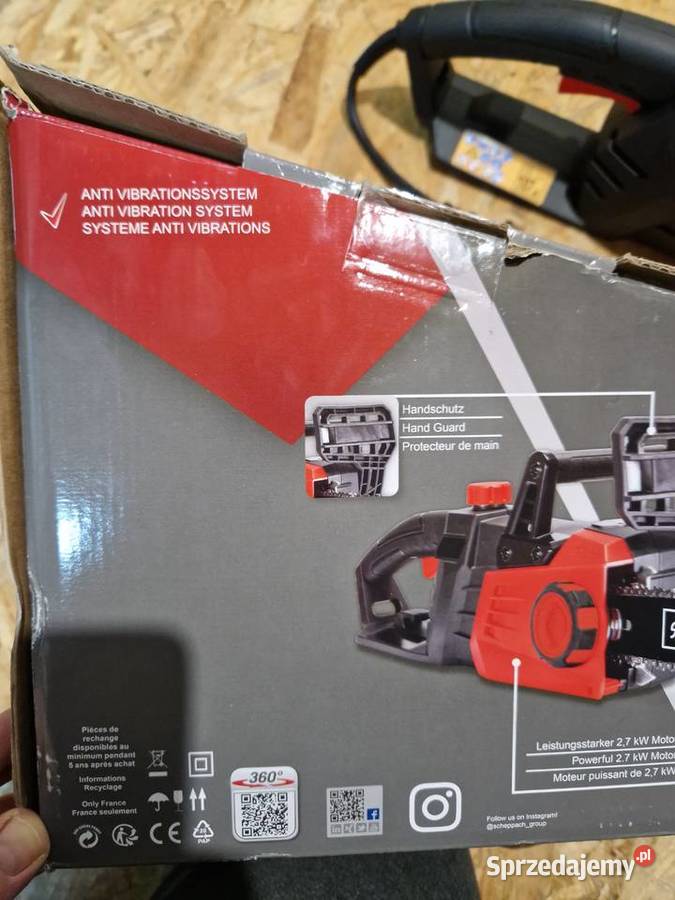 Piła łańcuchowa 2700 W Scheppach CSE 2700 prosta wielkopolskie Głogowa