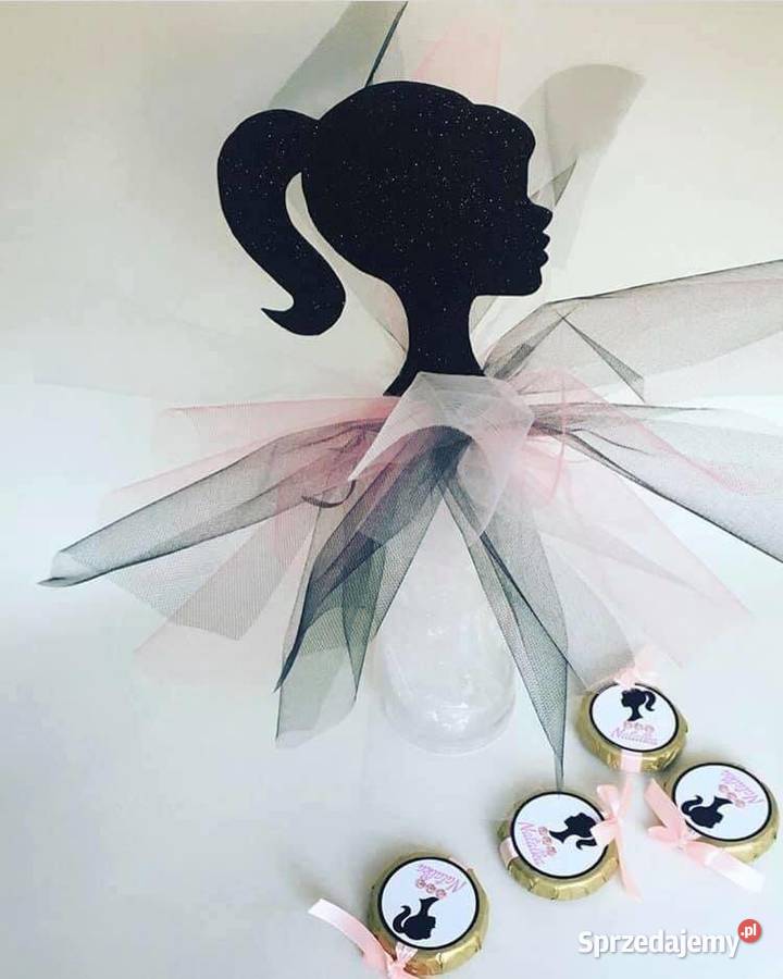 Barbie brokatowy topper tiul urodziny Nowy Sącz